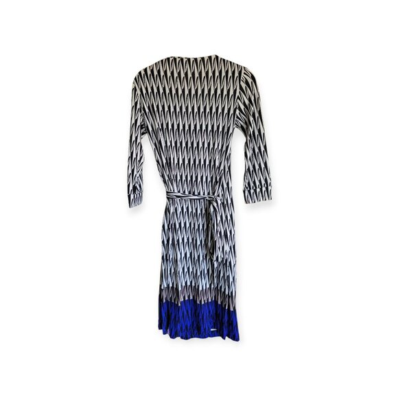 Diane Von Furstenberg Silk Wrap Dress Modern Harlequin Size 0 NWT - Picture 6 of 16